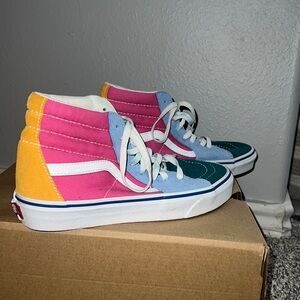 Vans SK8- Hi multicolor women’s 9